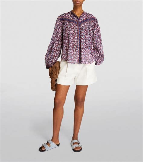 Isabel Marant Toile Floral Salika Blouse Harrods Ca