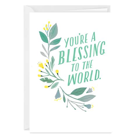 You're a Blessing to the World Folded Photo Card - Greeting Cards ...