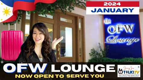 Ofw Lounge Naia Terminal 1 Now Open To Serve You Mga Kabayan Libreng