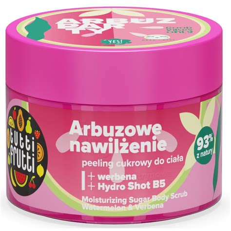 Sugar Scrub Hidratant Pentru Corp Cu Pepene Verde I Verbi Farmacia