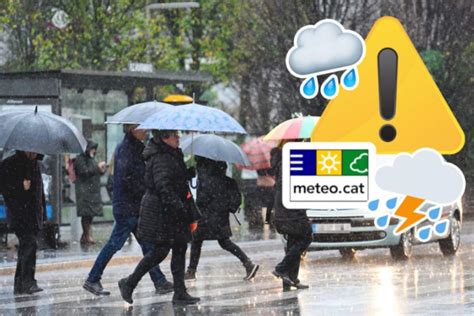 Meteocat llança un nou avís per pluges fortes per a aquest cap de