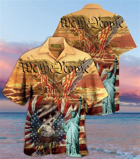 Patriotism American Eagle We The People Hawaiian Shirt