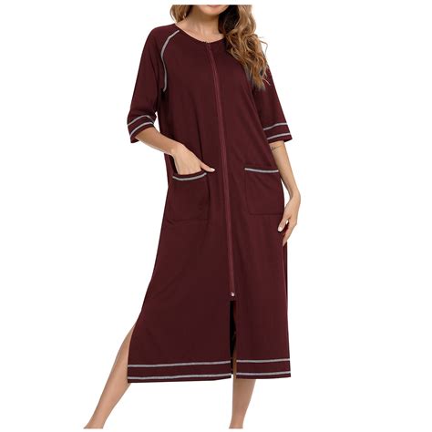 Bellzely Pajamas For Women Plus Size Clearance Women S Winter Warm Nightgown Autumn And Winter