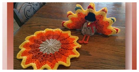 Turkey Coaster Holder Free Crochet Pattern