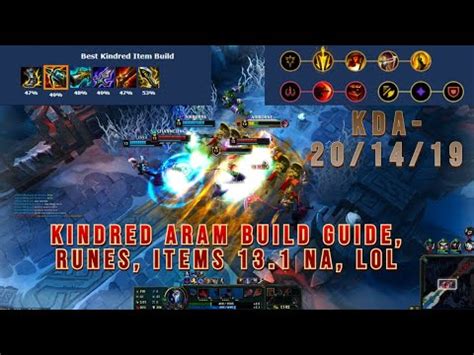 League Of Legends Kindred ARAM Build Guide Runes Items 13 1 NA LoL