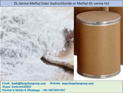 DL sérine chlorhydrate d ester méthylique ou méthyl DL sérine Hcl