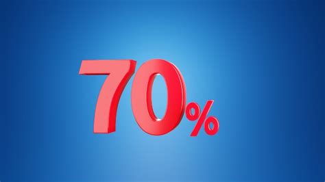 Premium Photo | Number seventy percent for discount 70 % or vat 70 % ...