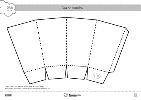 Cajas De Palomitas De Ma Z Moldes De Caja Bolsa De Palomitas