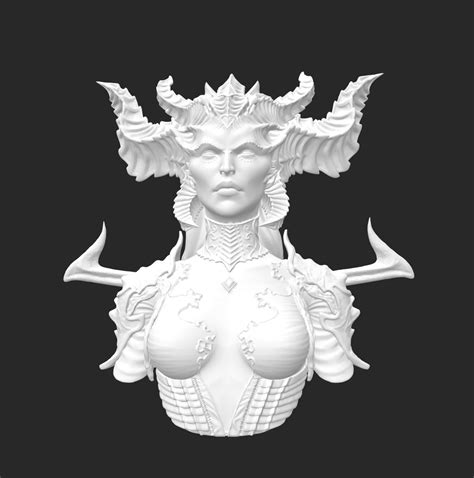 Lilith Bust 3d Prints Stl File Etsy