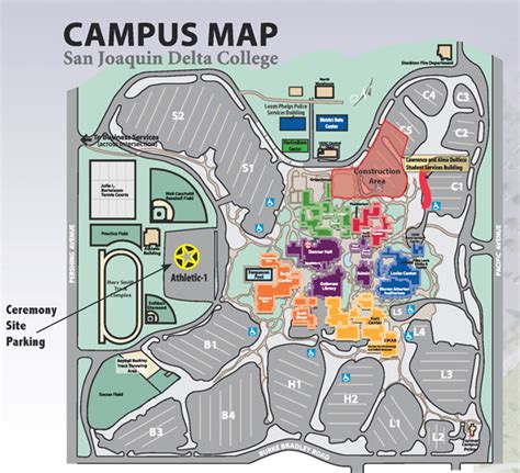 San Joaquin Delta College Campus Map Us States Map