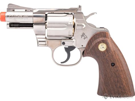 Cybergun Colt Licensed Python 357 Magnum Airsoft Revolver By King Arms Color Silver 25