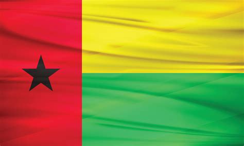 Illustration of Guinea Bissau Flag and Editable Vector of Guinea Bissau ...