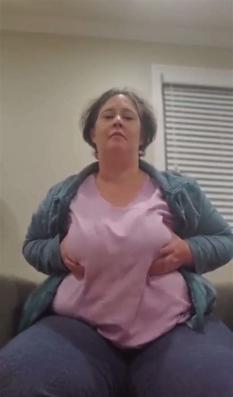 Mature Woman Plays With Boobs