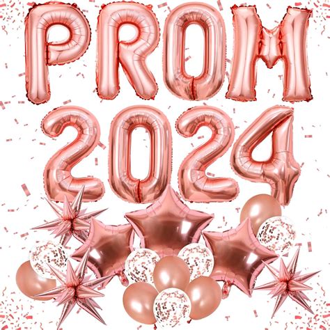 24pcs Prom Balloons Prom Decorations Includes 32 Inch Prom