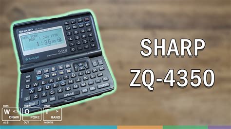 Sharp Zq Electronic Organizer Youtube