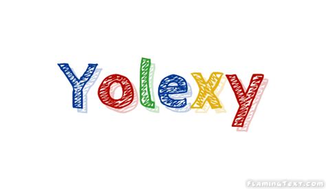 Yolexy ロゴ フレーミングテキストからの無料の名前デザインツール