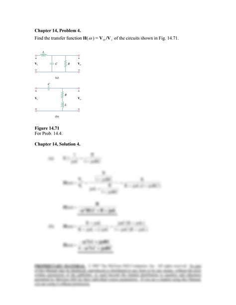 SOLUTION Chapter 14 Solution Guide Basics Of Electrical Circuits