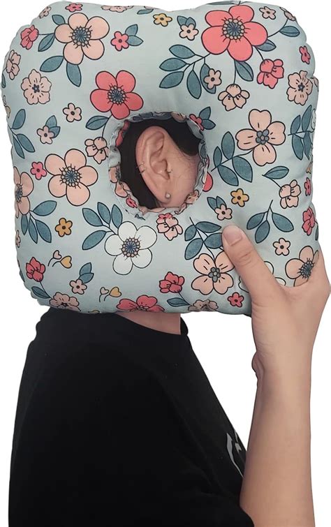 Ear Piercing Pillow For Side Sleepers With Ear Hole Donut Pillow For