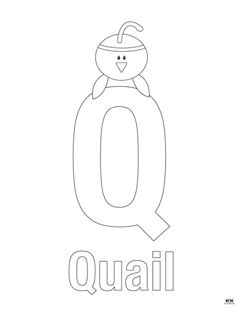 Letter Q Coloring Pages - 15 FREE Pages | Printabulls