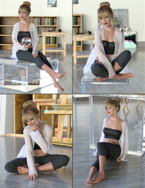 Seated Model Poses For Genesis 8 Female Daz 3D