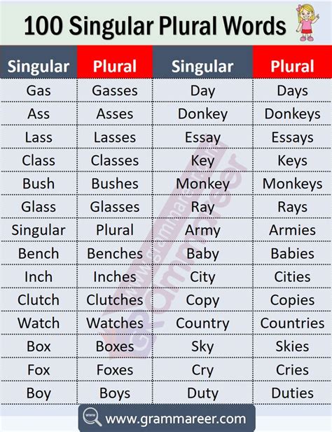 Singular Plural Same Words