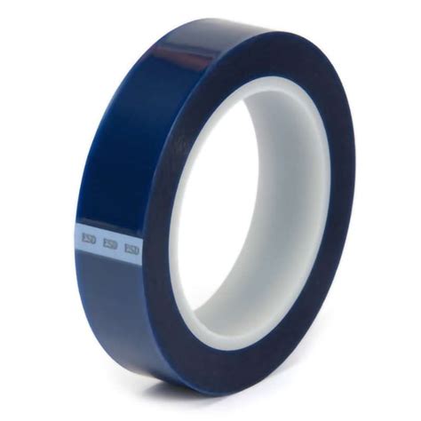 Esd Polyester Tape X Yds Core Mil Blue