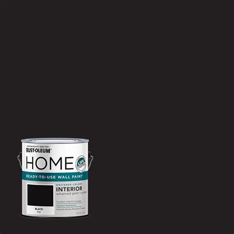 Rust Oleum Home 1 Gal Flat Black Interior Wall Paint 2 Pack Artofit