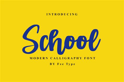 School Font By Feetype · Creative Fabrica