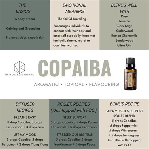 Pin By Karen Cowling On Essential Oils Diffuser Blends Copaiba