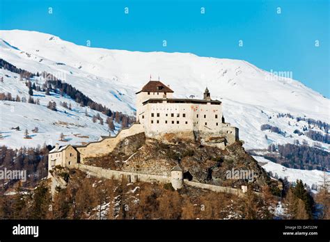 Europe, Switzerland, Graubunden, Scuol-Tarasp, Scuol castle, Schloss Tarasp Stock Photo - Alamy