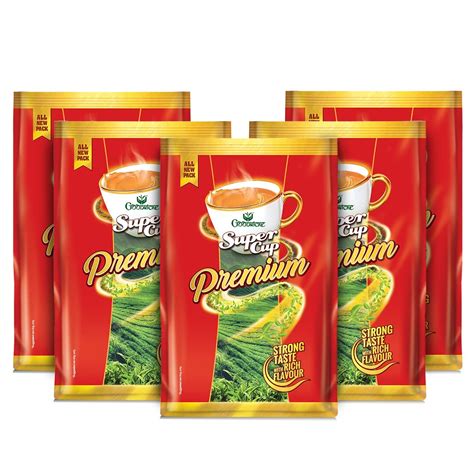 Goodricke Super Cup Premium Assam Tea Chai Long Tea Leaves 250gm Pack Of 5