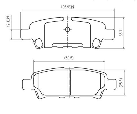 Rear Brake Pads For Jeep Patriot Mk 2012 2017 Ep1686 Embertek Australia