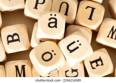 Different Letters Umlauts German Language Stock Photo 2196114589 ...