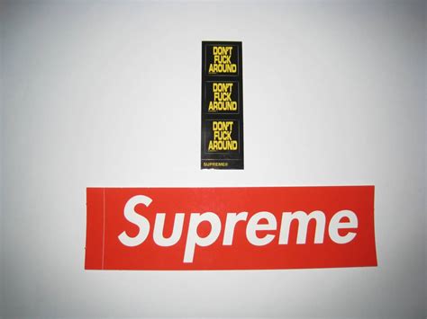 Supreme 22FW Dont Fuck Around Tee Box Logo Sticker シュプリーム ドントファック