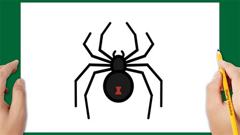 Como Desenhar Aranha Fácil - Como desenhar uma aranha viúva negra fácil - YouTube