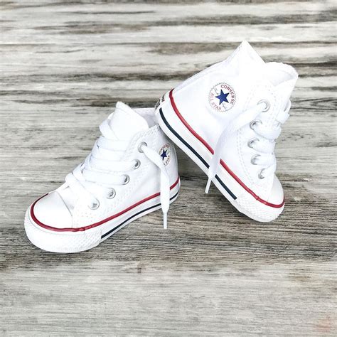 Converse Kids ~ Classic white high top toddler Converse www.tinystyle.com.au #chucks # ...