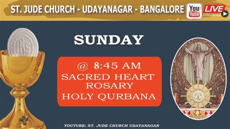 Holy Mass In Malayalam 845 Am 27 June St Jude Church