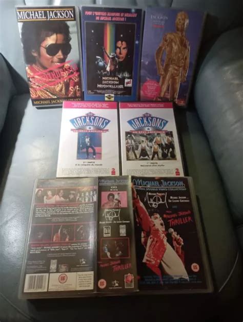 Lot De 7 Vhs Michael Jackson Speaks Thriller History Moonwalker The Jacksons Eur 80 00 Picclick Fr