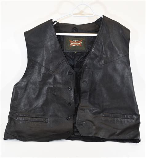 Leather Motorcycle Vest