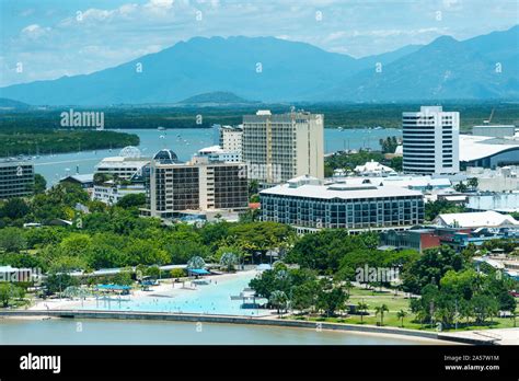 Aerial view esplanade lagoon cairns hi-res stock photography and images ...