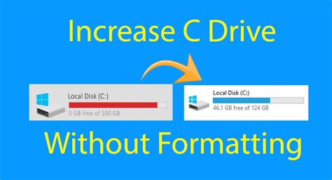 How To Increase C Drive Space In Windows Without Formatting In