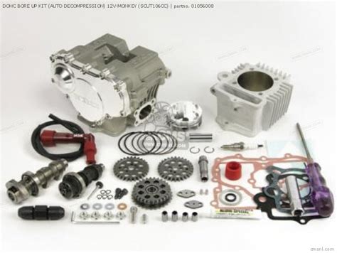 01056008 Dohc Bore Up Kit Auto Decompression 12v Monkey Scut106cc