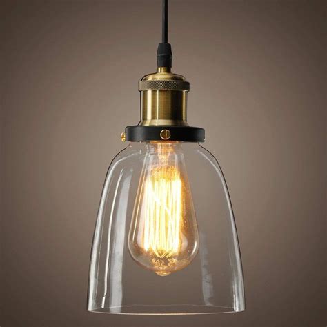 Louvra Suspension Luminaire Industrielle Vintage R Tro Abat Jour Verre