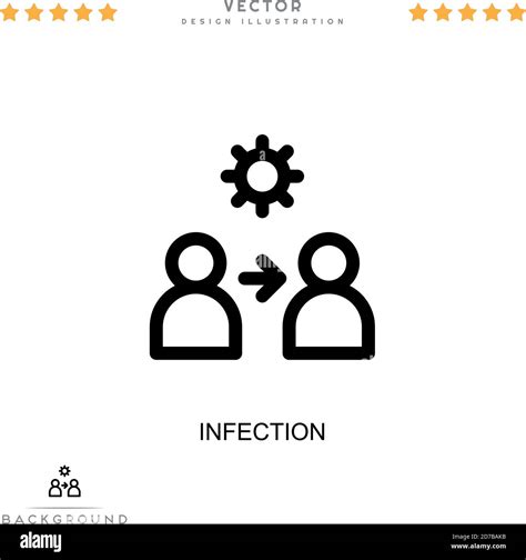 Infection icon. Simple element from digital disruption collection. Line Infection icon for ...