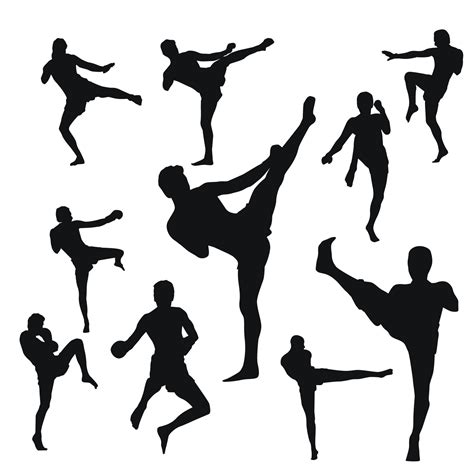 Kickboxing Silhouette