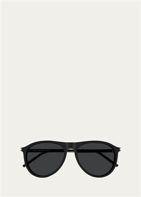 Saint Laurent Men S Sl 667 Acetate Oval Sunglasses Bergdorf Goodman