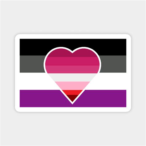 Lesbian Asexual Flag Homoromantic Magnet TeePublic