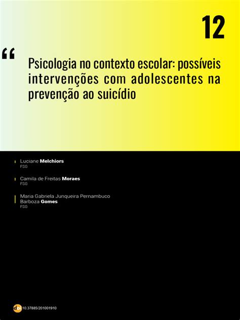 Psicologia No Contexto Escolar Pdf