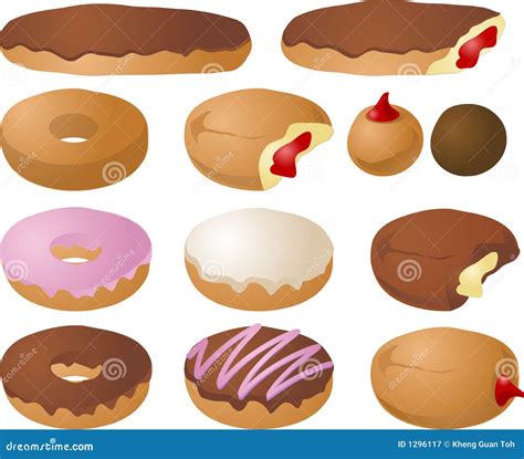 Donut Illustrations Stock Vector Illustration Of Cream 1296117