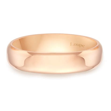 Loupe Icons Wedding Ring In 18ct Rose Gold Lou 0125972 Loupe